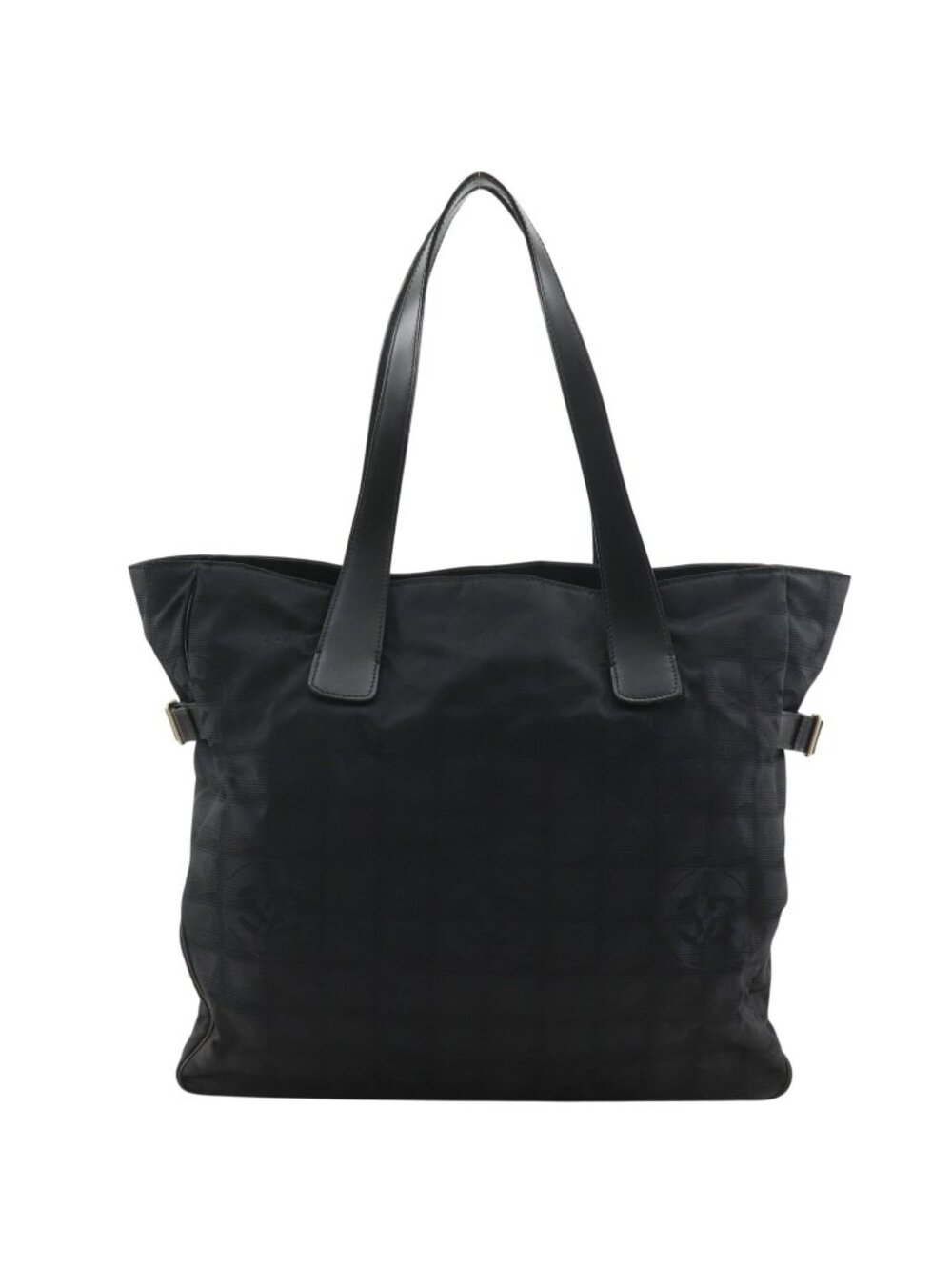 Chanel New Travel Line Tote GM Nylon Canvas Black